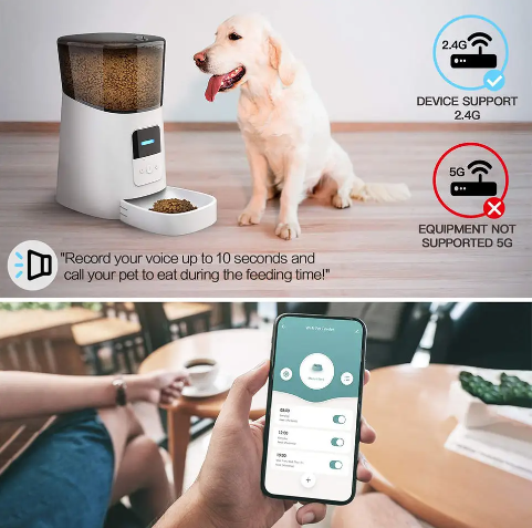 6L Intelligent Automatic Smart Pet Feeder Wifi Mobile App Control TuyaSmart