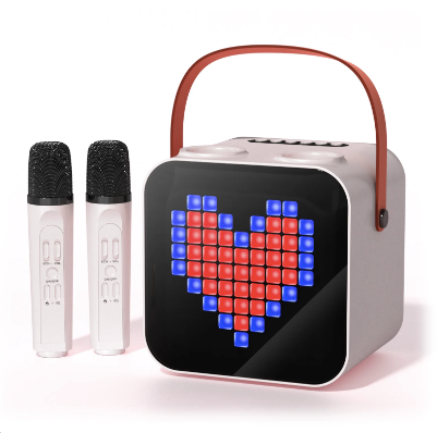 Wireless Mini Portable Karaoke Retro Bluetooth Speaker With Mic