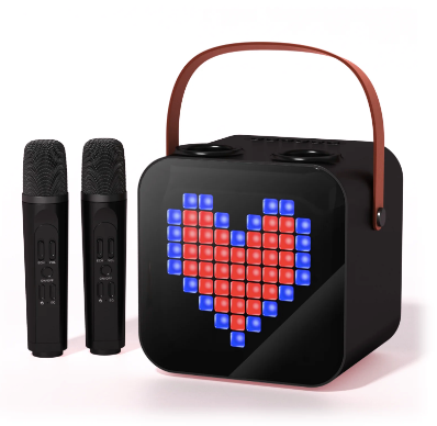 Wireless Mini Portable Karaoke Retro Bluetooth Speaker With Mic